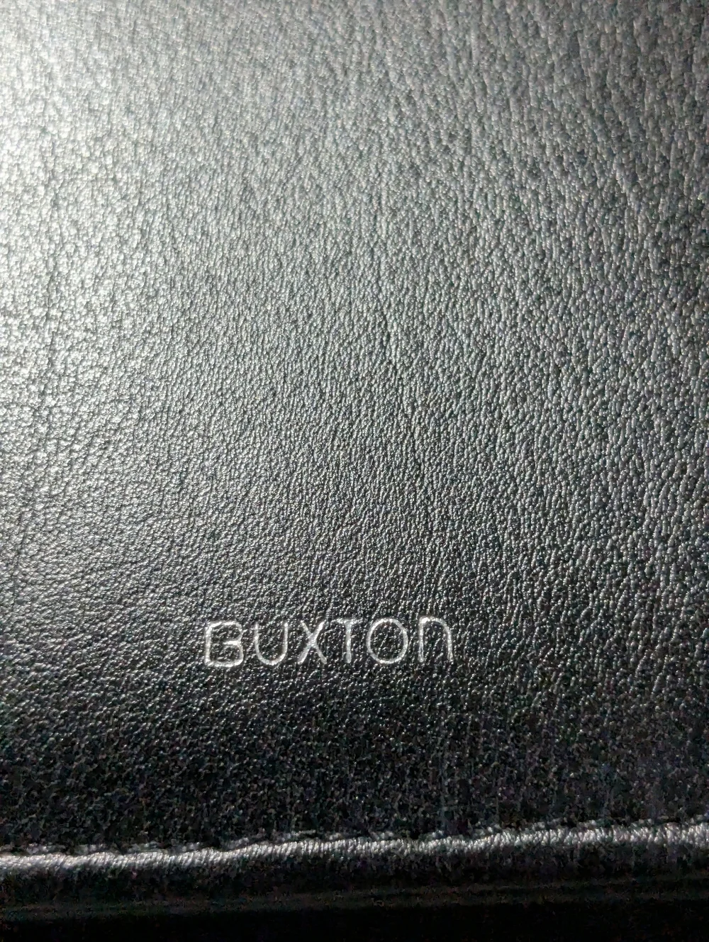 Buxton Black Vegan Leather Padfolio Business Organizer with Calculator 💼